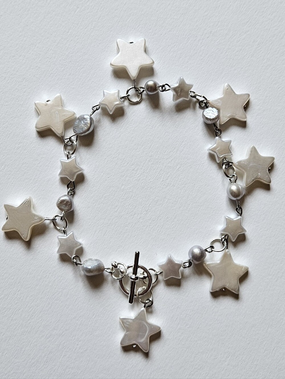 White Star Charm Bracelet